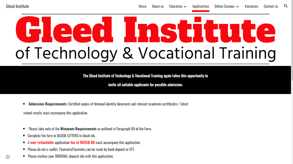 Gleed Institute Website
