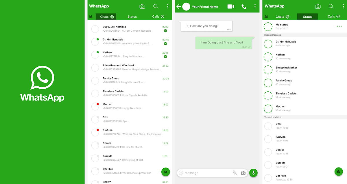 WhatsApp Redesign Concept